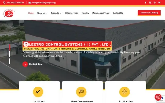 Homepage of Electro Control Systems