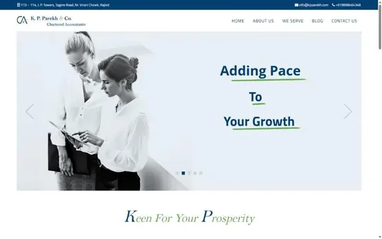 Homepage of K. P. Parekh & Co.