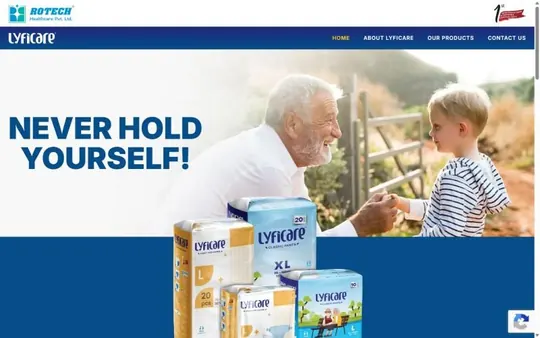 Homepage of Lyficare