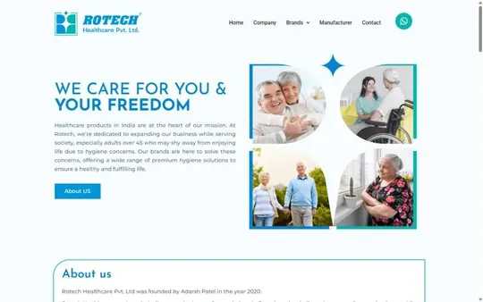 Homepage of Rotech Healthcare